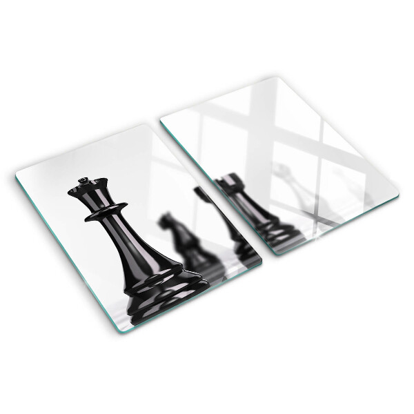 Snijplanken glas Schaak, Koning en Toren