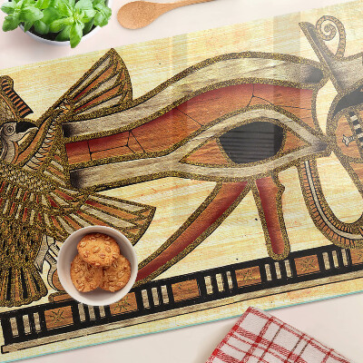 Glazen snijplanken Egyptisch hiërogliefmotief