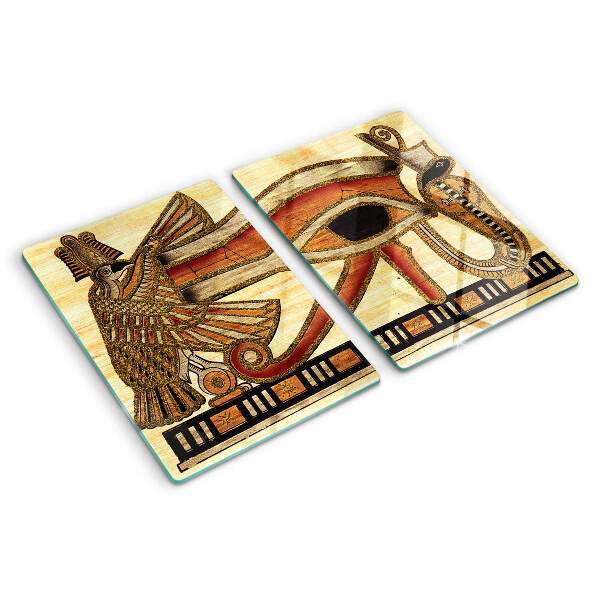 Glazen snijplanken Egyptisch hiërogliefmotief