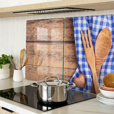 Snijplanken glas Keukenthema met houten accessoires