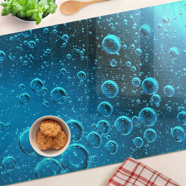 Glazen snijplanken Bellen in het water