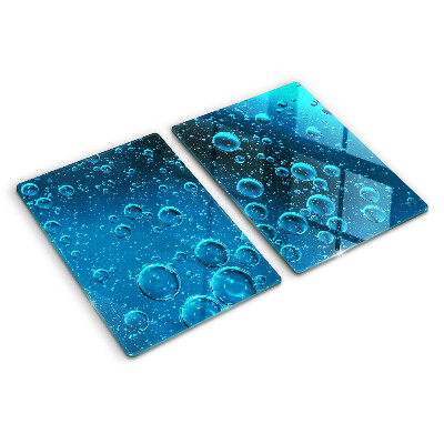 Glazen snijplanken Bellen in het water