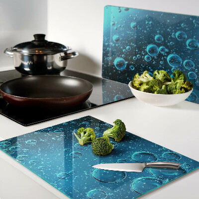 Glazen snijplanken Bellen in het water