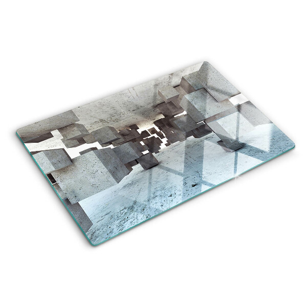 Glazen snijplanken Abstracte ruimtelijke compositie