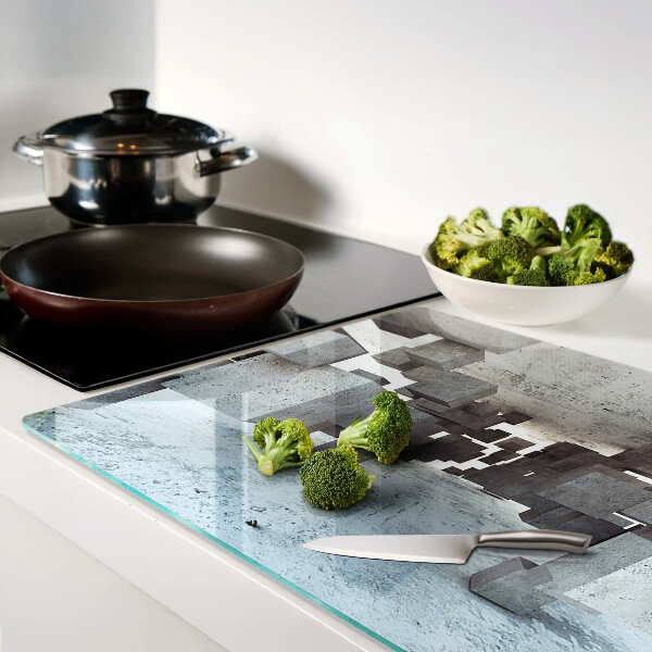 Glazen snijplanken Abstracte ruimtelijke compositie