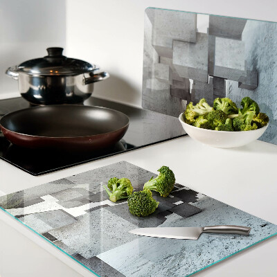 Glazen snijplanken Abstracte ruimtelijke compositie