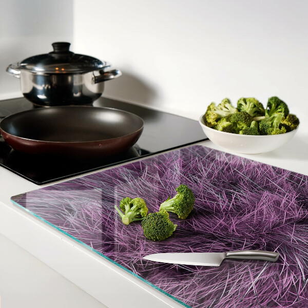 Snijplanken van glas Paarse vacht