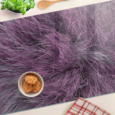 Snijplanken van glas Paarse vacht
