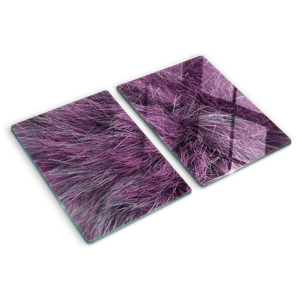 Snijplanken van glas Paarse vacht