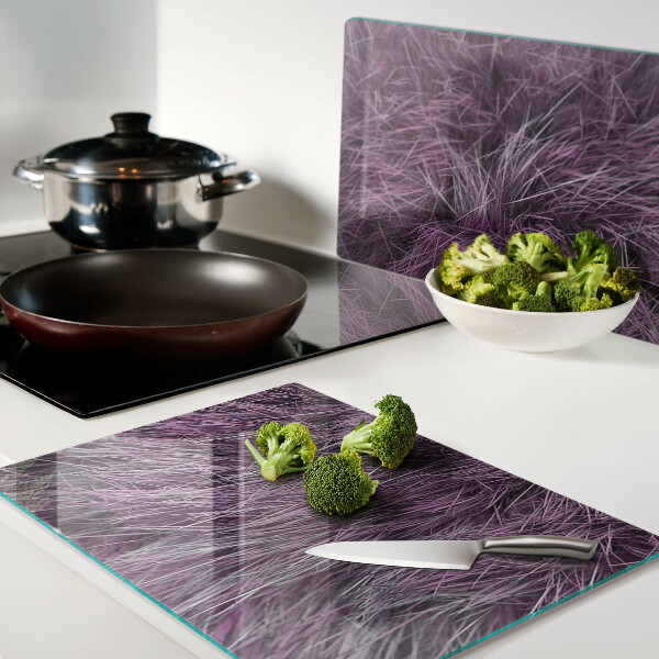 Snijplanken van glas Paarse vacht