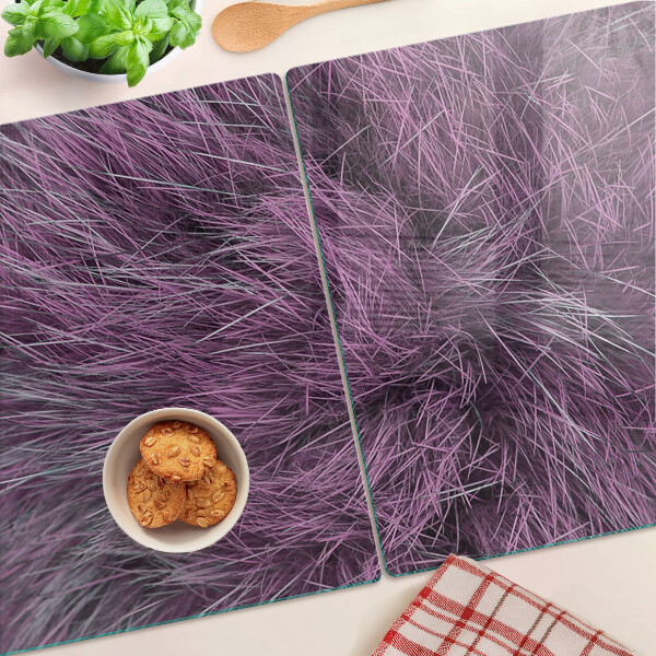 Snijplanken van glas Paarse vacht