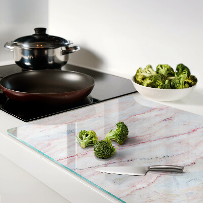 Glazen snijplanken Marmerpatroon in roze tinten