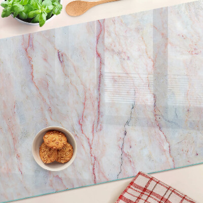 Glazen snijplanken Marmerpatroon in roze tinten