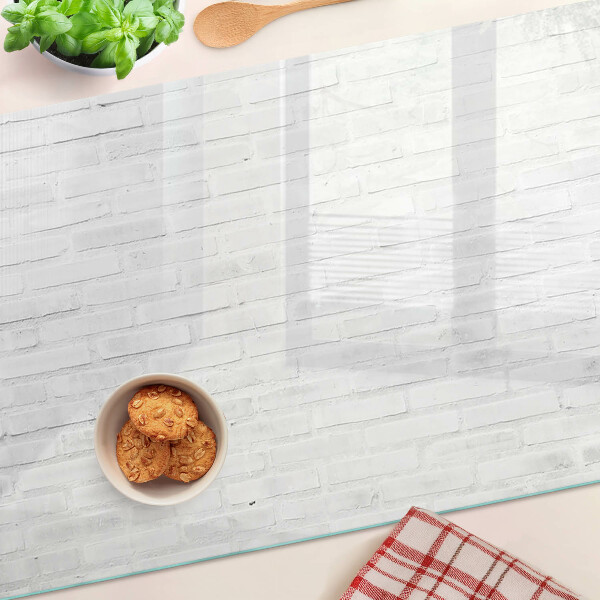 Snijplanken glas Bakstenen muur in minimalistische stijl