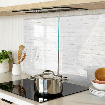 Snijplanken glas Bakstenen muur in minimalistische stijl