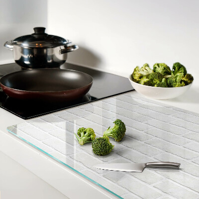 Glazen snijplanken Bakstenen muur