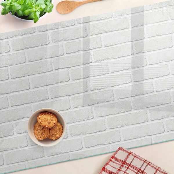 Glazen snijplanken Bakstenen muur