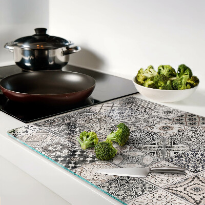 Snijplanken glas Tegelpatronen in grijstinten