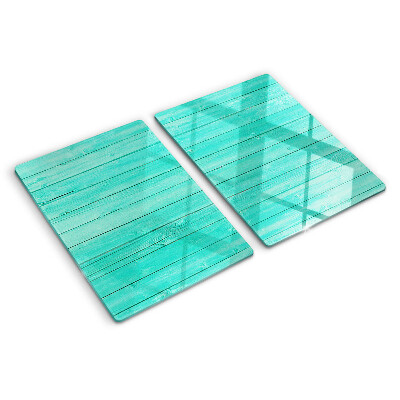 Glazen snijplanken Turkooizen vloerplanken