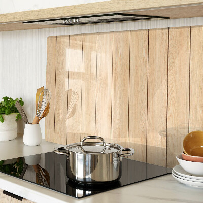 Glazen snijplanken Lichtgekleurde houten plank