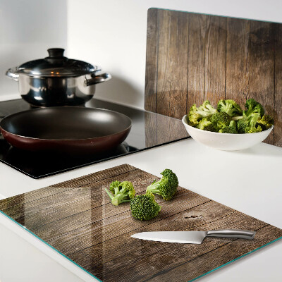 Snijplanken glas Houten plank met een raam