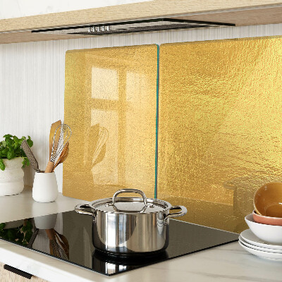 Snijplanken van glas Gouden oppervlak met reflecties