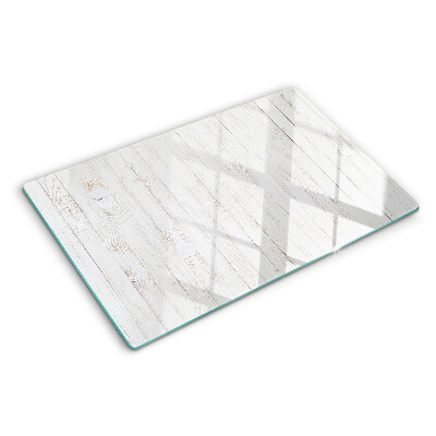 Glazen snijplanken Witte houten planken