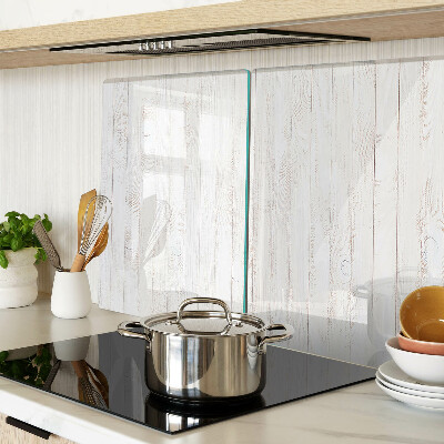 Glazen snijplanken Witte houten planken