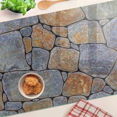 Snijplanken van glas Steenpatroon met textuur