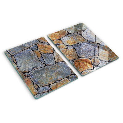 Snijplanken van glas Steenpatroon met textuur