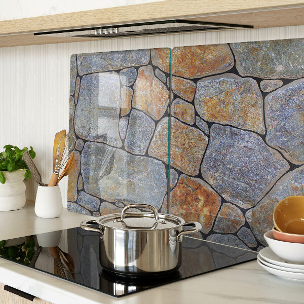 Snijplanken van glas Steenpatroon met textuur