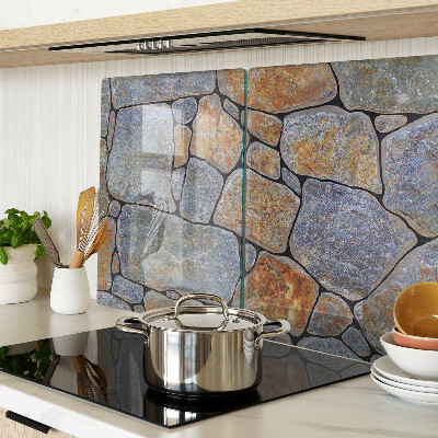 Snijplanken van glas Steenpatroon met textuur