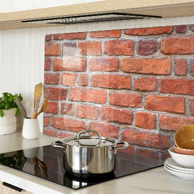 Glazen snijplanken Bakstenen muur