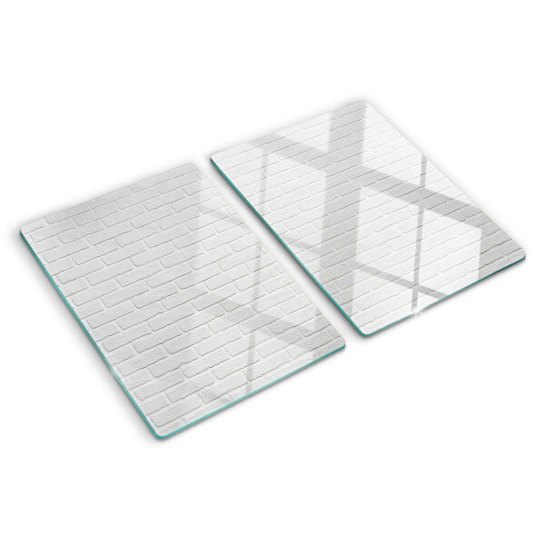 Glazen snijplanken Bakstenen muur