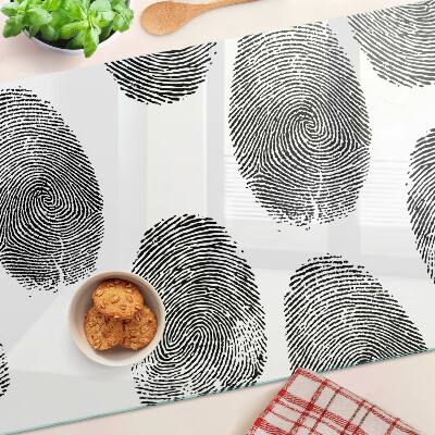 Snijplanken glas Vingerafdrukken