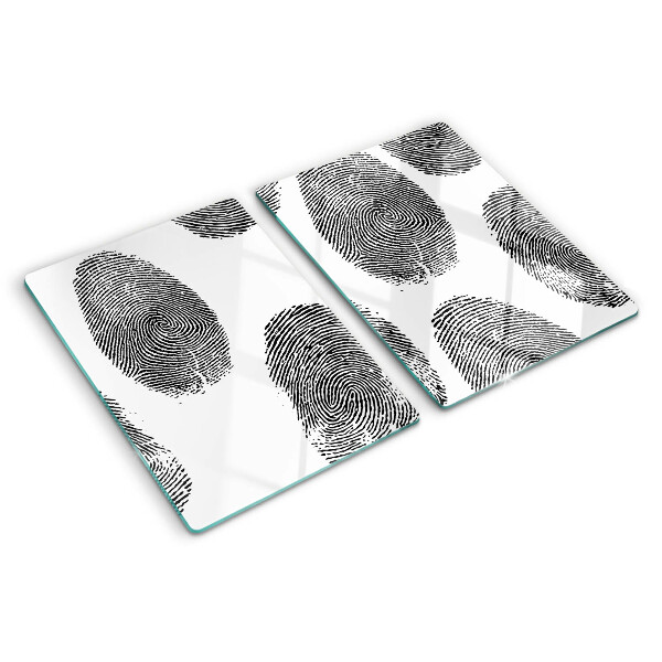 Snijplanken glas Vingerafdrukken