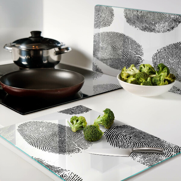 Snijplanken glas Vingerafdrukken