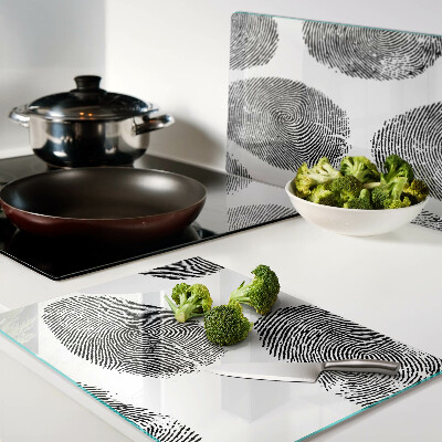 Snijplanken glas Vingerafdrukken