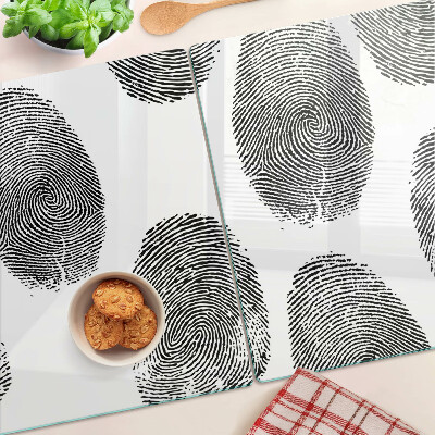 Snijplanken glas Vingerafdrukken