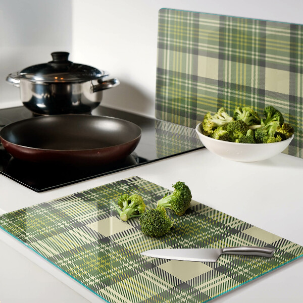 Glazen snijplanken Geruit motief