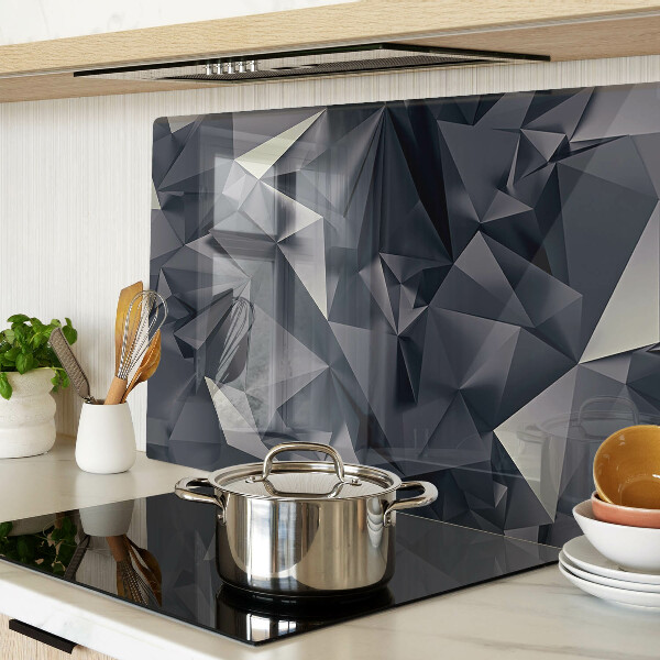 Snijplanken van glas Geometrie in grijstinten