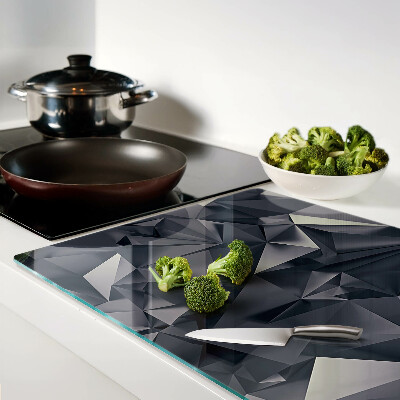 Snijplanken van glas Geometrie in grijstinten