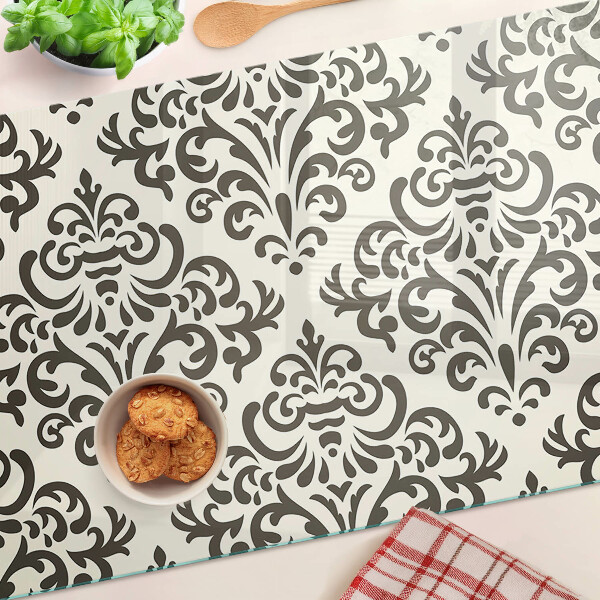 Snijplanken glas Plantenpatroon in barokstijl