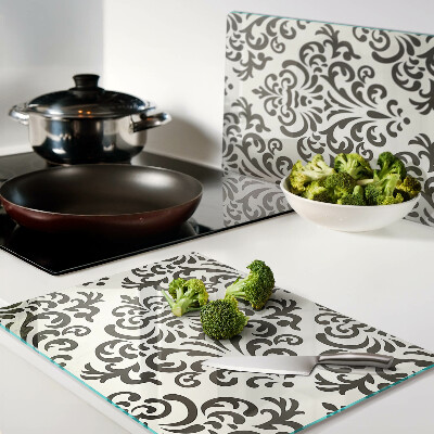 Snijplanken glas Plantenpatroon in barokstijl