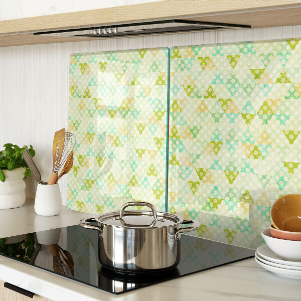 Glazen snijplanken Geometrische vormen in pastelkleuren