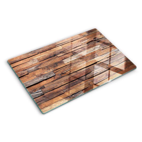 Snijplanken glas Houten plank in rustieke stijl