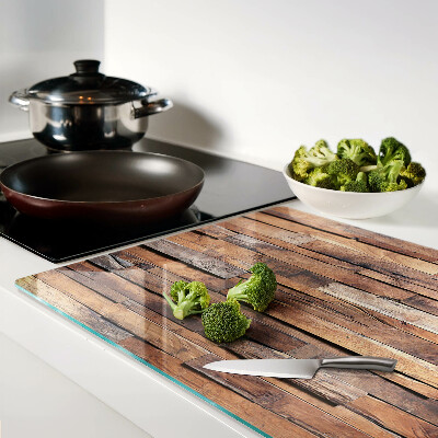 Snijplanken glas Houten plank in rustieke stijl