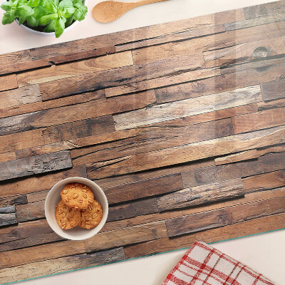 Snijplanken glas Houten plank in rustieke stijl