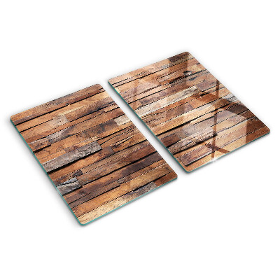Snijplanken glas Houten plank in rustieke stijl