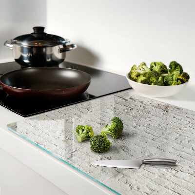 Glazen snijplanken Bakstenen muur in loftstijl